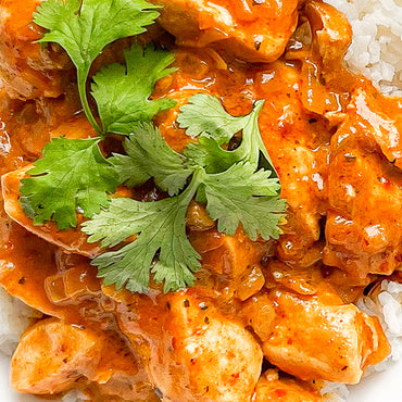 Thai Red Curry Chicken with Rice and Broccoli